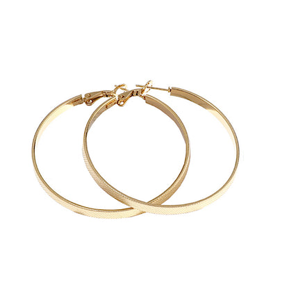 TE1353 - 70MM Stainless Steel Etched Hoops