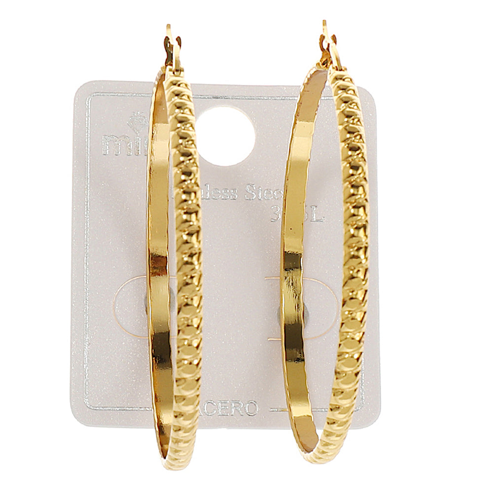 TE1849- 50MM Stainless Steel Quilted Hoops