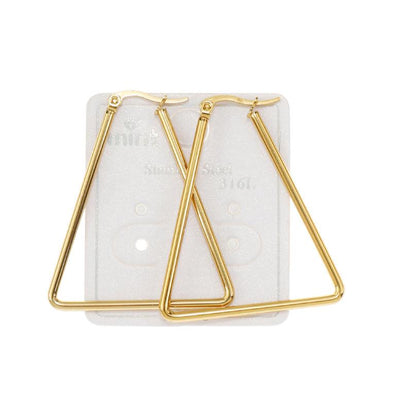 TE1920 - 40MM Stainless Steel Triangle Hoops