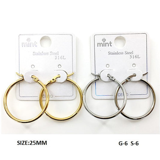 TE5000 - 25MM Stainless Steel Hoops