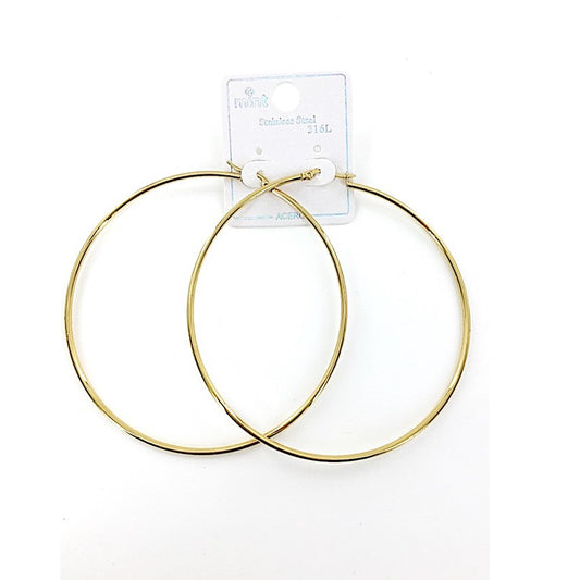 TE5000 - 80MM Stainless Steel Hoops