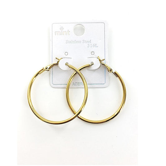 TE5002 - 40MM Stainless Steel Hoops