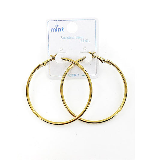 TE5002 - 50MM Stainless Steel Hoops