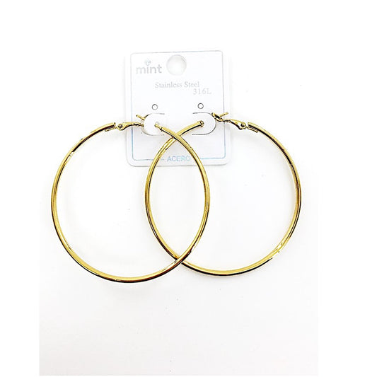 TE5002 - 60MM Stainless Steel Hoops