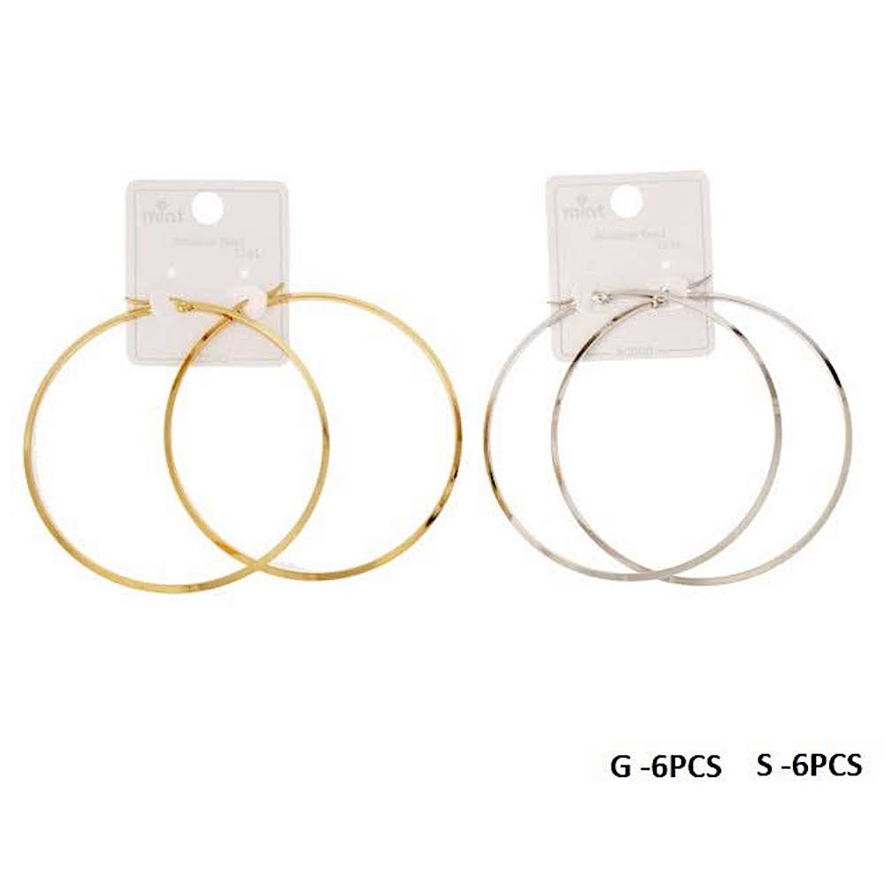 70MM Stainless Steel Flat Hoops