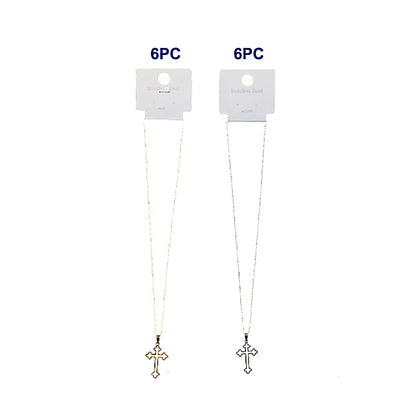 TN2036 - Stainless Steel Cross Pendant Necklace