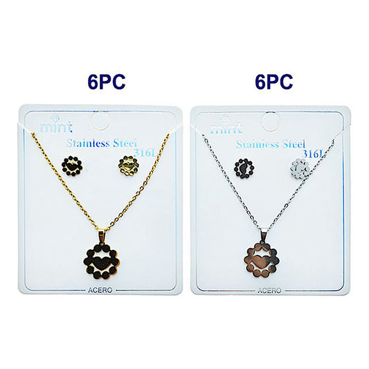 Stainless Steel Heart Pendant Necklace