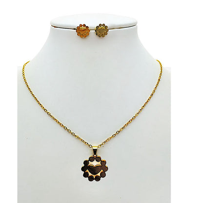 Stainless Steel Heart Pendant Necklace