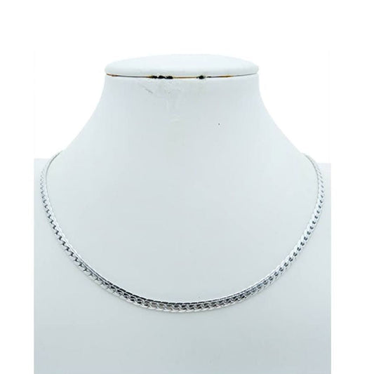 Stainless Steel Flat Cuban Chain Necklace