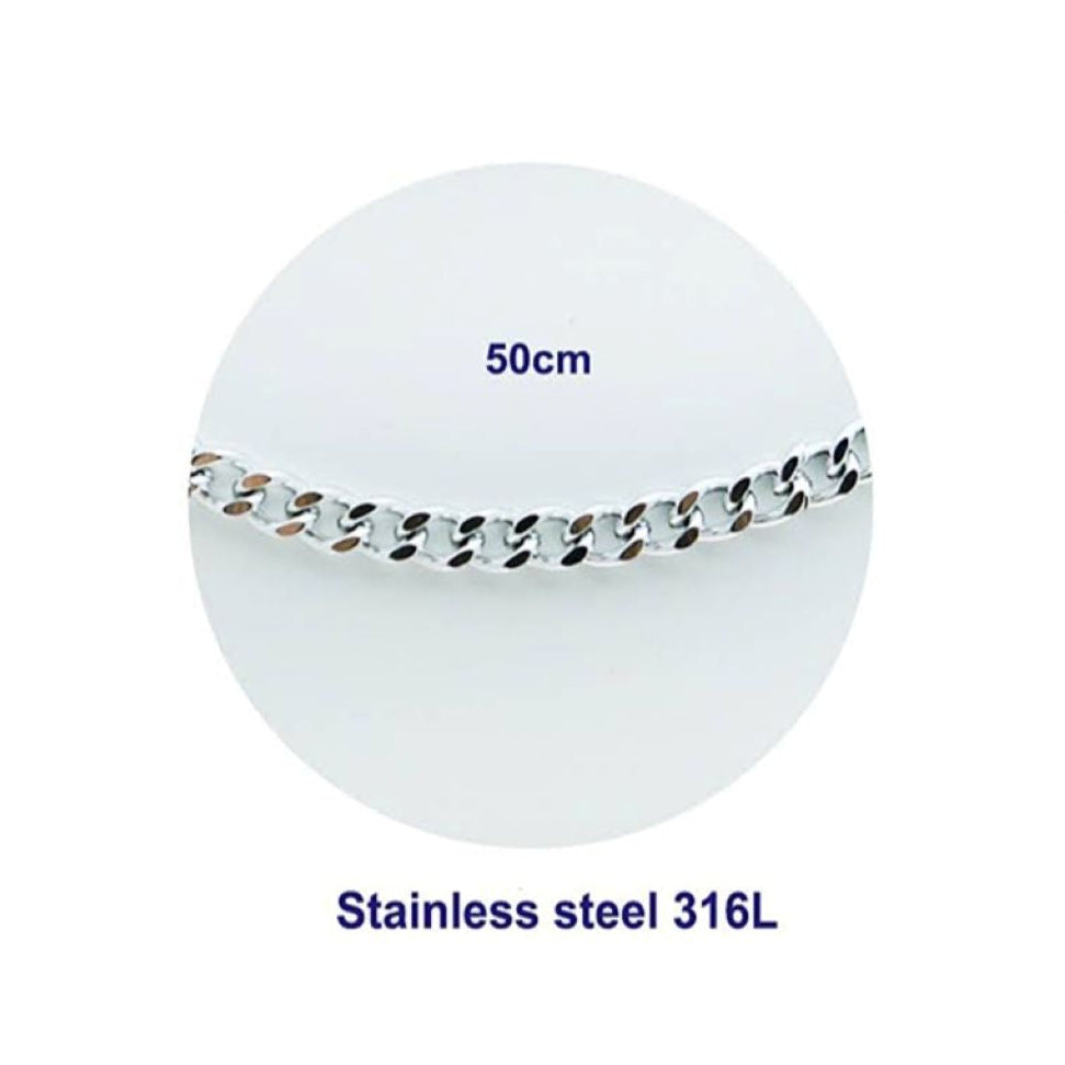 Stainless Steel Curb Chain Necklace