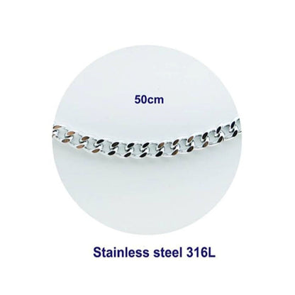 Stainless Steel Curb Chain Necklace