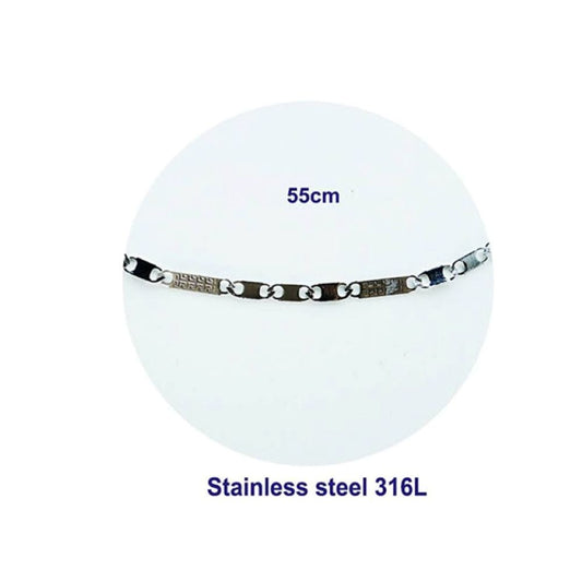 Stainless Steel Aztec Pattern Chain Necklace