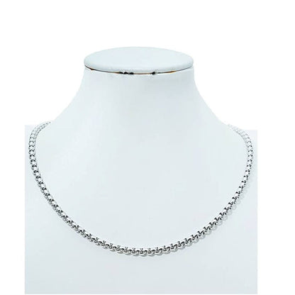 Stainless Steel Tight Rolo Chain Necklace