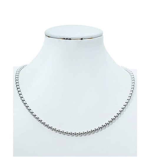 Stainless Steel Tight Rolo Chain Necklace