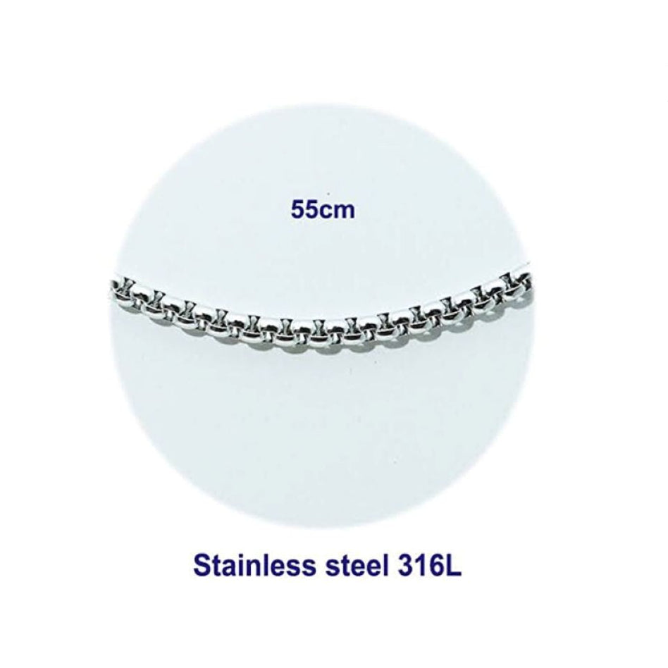 Stainless Steel Tight Rolo Chain Necklace