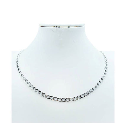 Stainless Steel Curb Chain Necklace