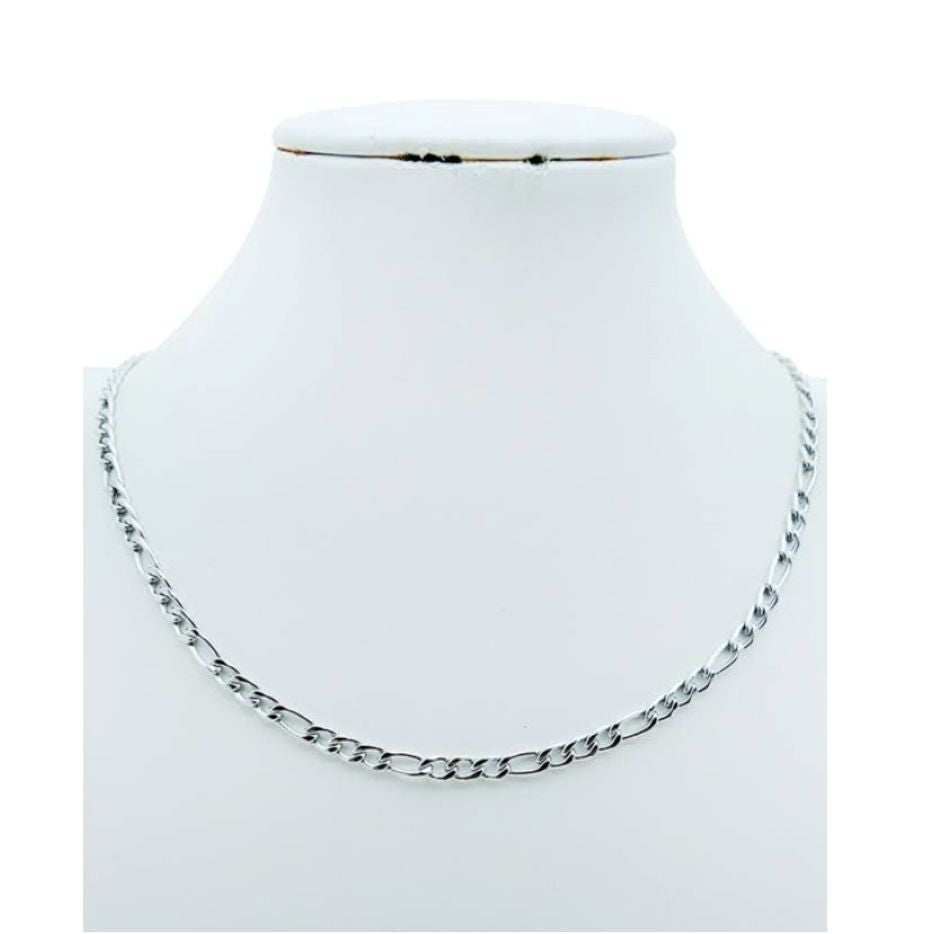 Stainless Steel Figaro Chain Necklace