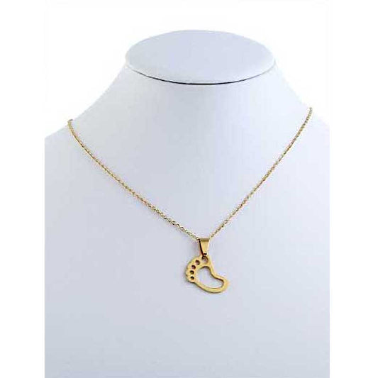 TN064G - Stainless Steel Foot Necklace