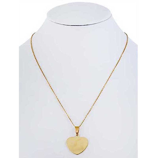 TN499G - Stainless Steel Heart Necklace