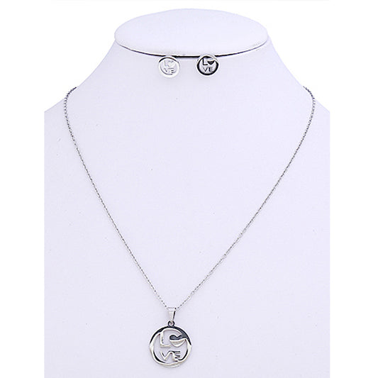 TN832 - Stainless Steel Love Necklace