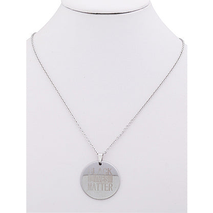 TN850 - Stainless Steel Black Lives Matter Necklace