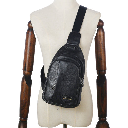 Brown Studded Leather Backpack
