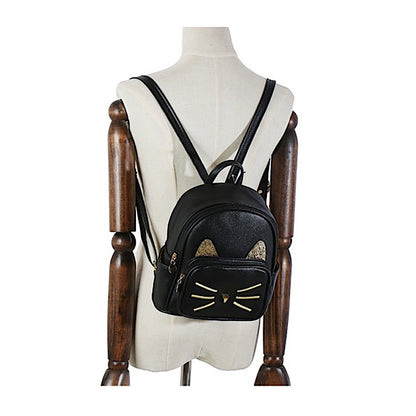 black cat mini backpack Mini Black Cat Backpack – Atlas Fashion