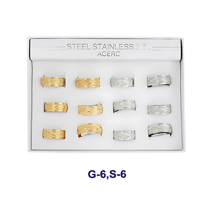 TR1609 - Stainless Steel Sand Blasted Ring