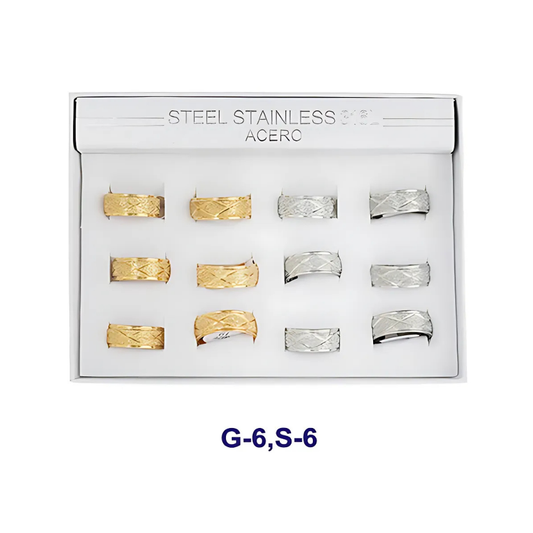 TR1609 - Stainless Steel Sand Blasted Ring