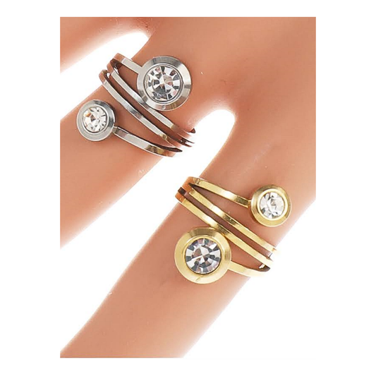 TR1612 - Stainless Steel Twist Ring