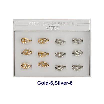 TR1808 - Stainless Steel Eye Ring