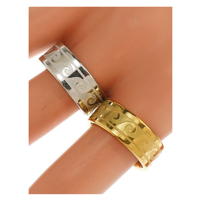 TR1825 - Stainless Steel Wave Ring