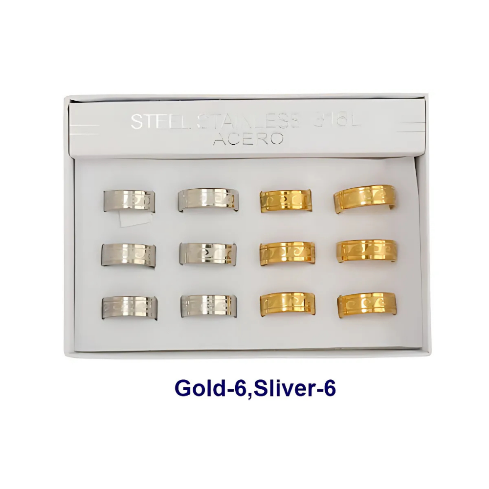 TR1825 - Stainless Steel Wave Ring