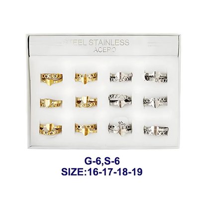 TR1859 - Stainless Steel Heart Ring