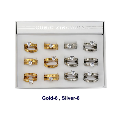 TR1860 - Stainless Steel Sand Blasted Ring
