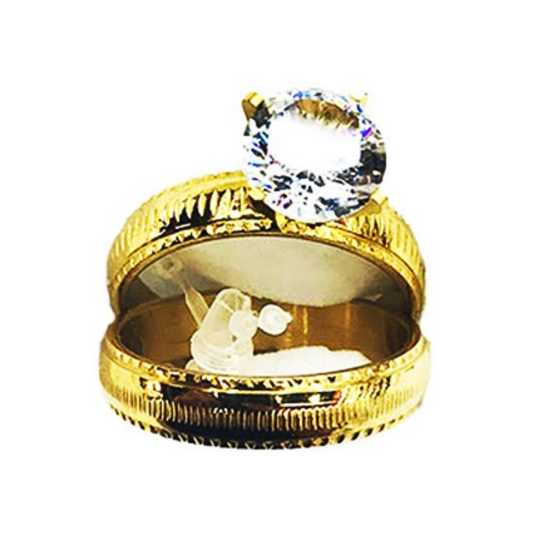 TR1864 - Stainless Steel Etched Ring