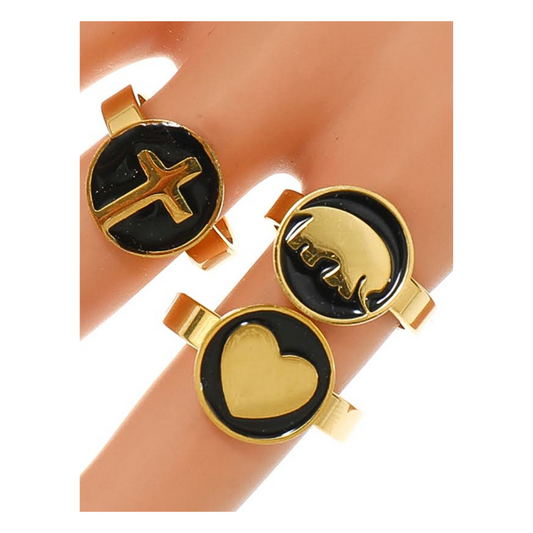 TR1881 - Stainless Steel Enamel Ring