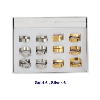 TR1895 - Stainless Steel Heart Cutout Ring