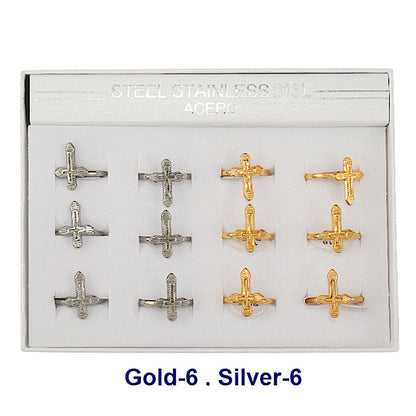 TR1899 - Stainless Steel Cross Ring