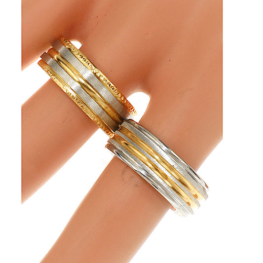 TR1946 - Stainless Steel Two Tone Ring
