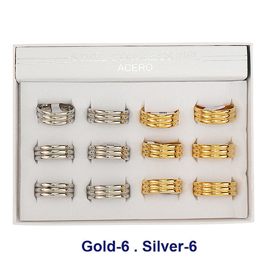 TR1958 - Stainless Steel Groove Ring