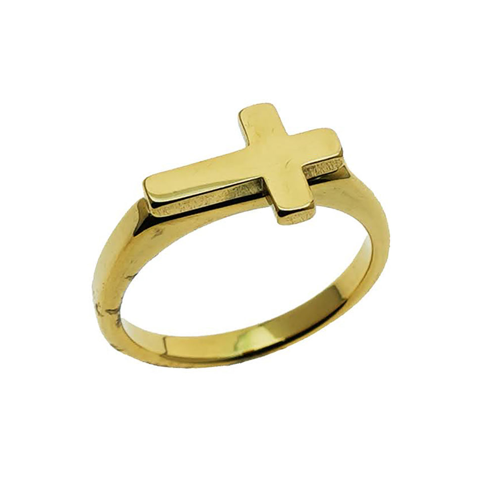 Stainless Steel Cross Ring