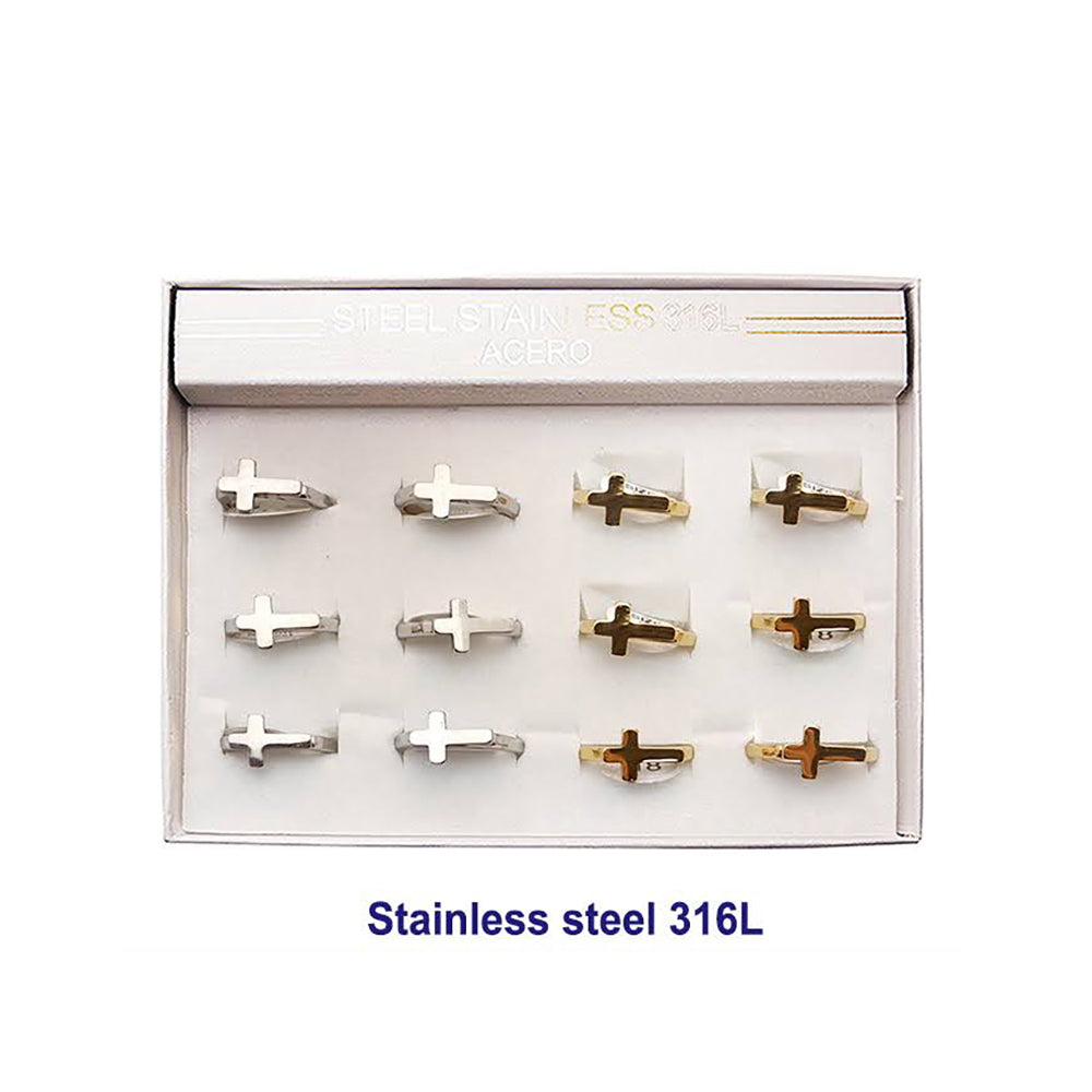 Stainless Steel Cross Ring