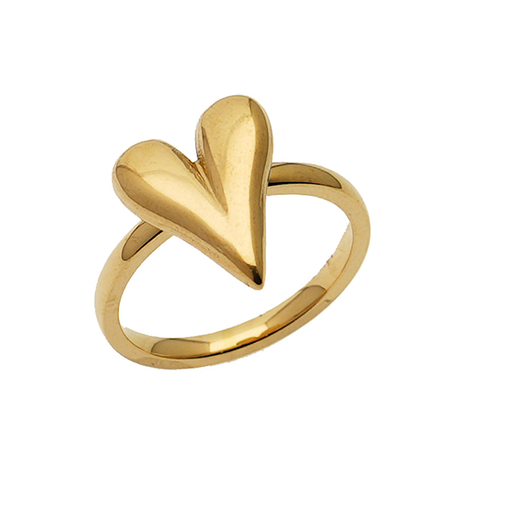 Stainless Steel Heart Ring