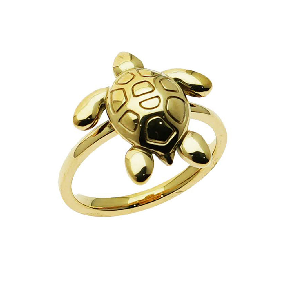 Stainless Steel Sea Turtle Ring