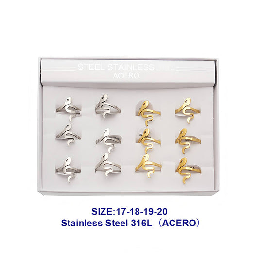Stainless Steel Snake Ring