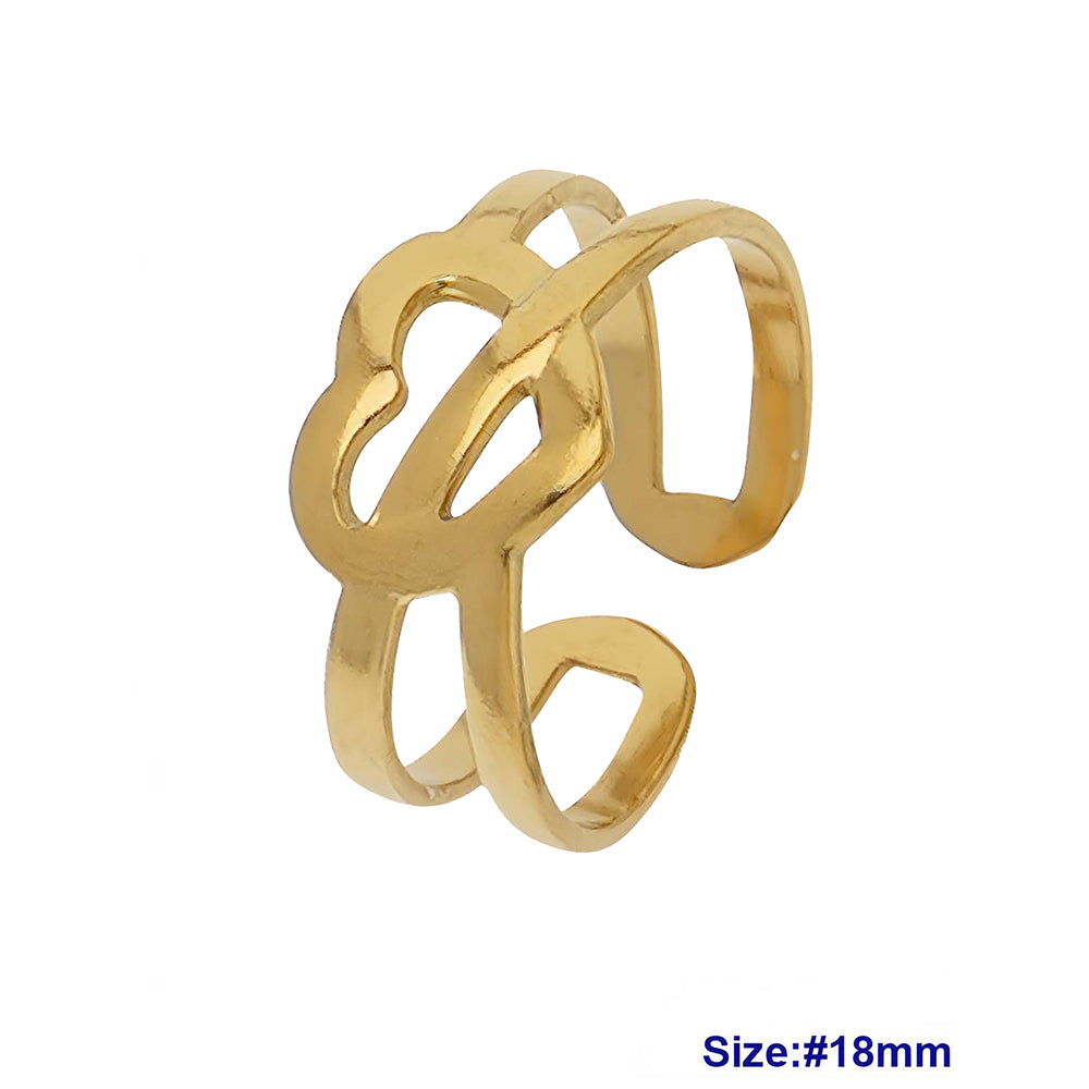 Stainless Steel Heart Ring