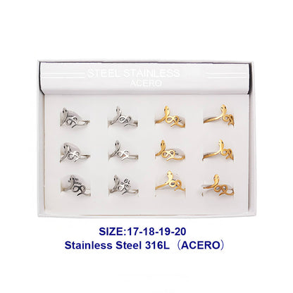 Stainless Steel Snake Infinity Tail Ring