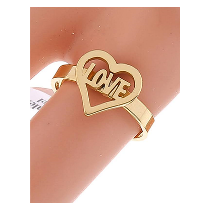 TR608 - Stainless Steel Love Ring