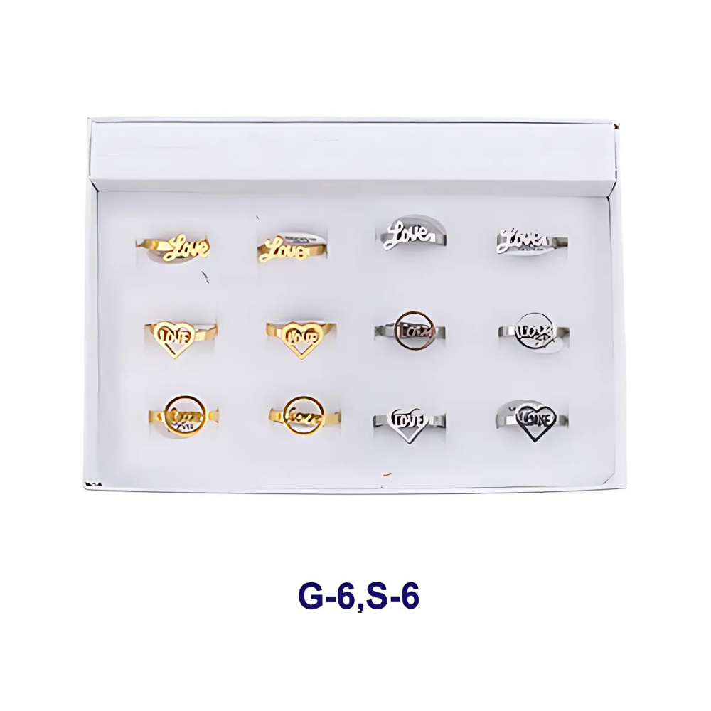 TR608 - Stainless Steel Love Ring